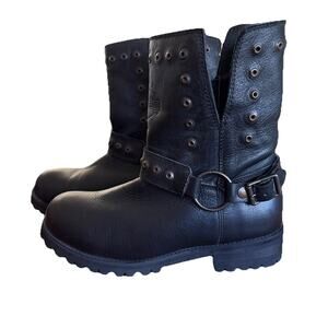 Harley Davidson Kendrick Studded Leather Boots 6 M